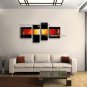 Handmade Tetraptych Modern Abstract Painting Wall Art On Canvas Artworks