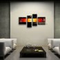 Handmade Tetraptych Modern Abstract Painting Wall Art On Canvas Artworks