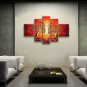 Hand Painted Large Modern Abstract Painting Wall Art Figure Inner Framed