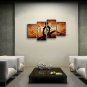 Handmade 4 Pieces Modern Abstract Painting Wall Art Figure Ready To Hang