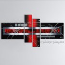 Handmade Tetraptych Modern Abstract Painting Wall Art On Canvas Artworks