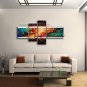 Hand-painted Tetraptych Modern Abstract Painting Wall Art Artwork Pictures