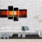 Handmade Tetraptych Modern Abstract Painting Wall Art Contemporary Decor