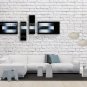 Hand Painted 4 Pieces Modern Abstract Painting Wall Art Oil On Canvas