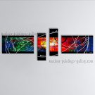 Hand Painted 4 Pieces Modern Abstract Painting Wall Art Artist Artworks