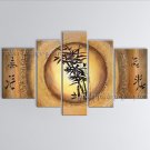 Hand-painted Pentaptych Modern Abstract Painting Wall Art Ready To Hang