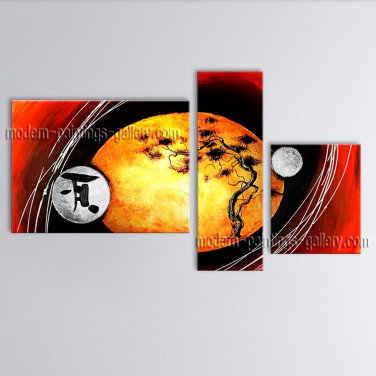 Hand Painted Elegant Modern Abstract Painting Wall Art Inner Framed