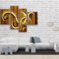 Hand Painted 4 Pieces Modern Abstract Painting Wall Art Ready To Hang