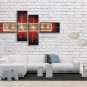 Hand-painted Tetraptych Modern Abstract Painting Wall Art Decoration Ideas
