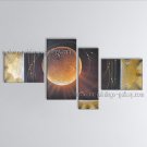 Hand-painted Tetraptych Modern Abstract Painting Wall Art Artist Artworks