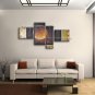 Hand-painted Tetraptych Modern Abstract Painting Wall Art Artist Artworks