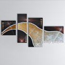 Handmade Artcrafts 4 Pieces Modern Abstract Painting Wall Art Inner Framed