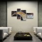 Handmade Artcrafts 4 Pieces Modern Abstract Painting Wall Art Inner Framed