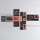 Hand-painted Tetraptych Modern Abstract Painting Wall Art Oil On Canvas