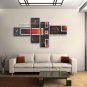Hand-painted Tetraptych Modern Abstract Painting Wall Art Oil On Canvas
