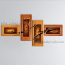 Hand-painted 4 Pieces Modern Abstract Painting Wall Art Artist Artworks