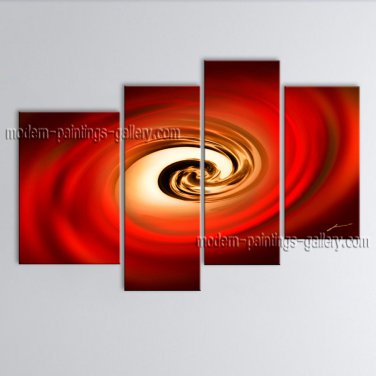 Hand-painted 4 Pieces Modern Abstract Painting Wall Art Artwork Images