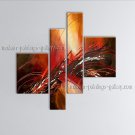 Hand-painted Tetraptych Modern Abstract Painting Wall Art Artwork Pictures