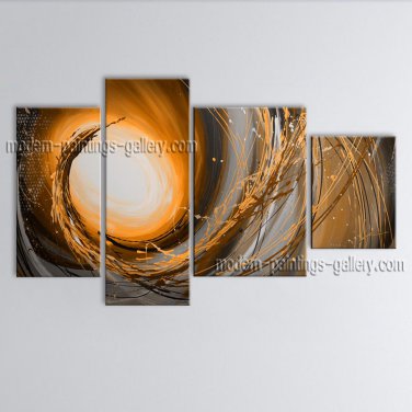 Handmade Artcrafts Large Modern Abstract Painting Wall Art Gallery Wrapped