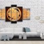 Pentaptych Modern Abstract Painting Wall Art Figure Gallery Wrapped