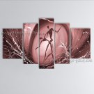 Handmade 5 Pieces Modern Abstract Painting Wall Art Figure Artwork Images