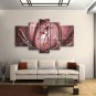 Handmade 5 Pieces Modern Abstract Painting Wall Art Figure Artwork Images