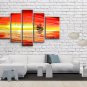 Handmade Pentaptych Modern Abstract Painting Wall Art Contemporary Decor