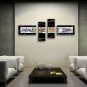 Hand-painted Tetraptych Modern Abstract Painting Wall Art Inner Stretched
