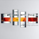 Hand-painted 4 Pieces Modern Abstract Painting Wall Art Interior Design