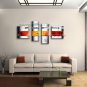 Hand-painted 4 Pieces Modern Abstract Painting Wall Art Interior Design