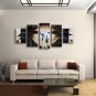 Handmade 5 Pieces Modern Abstract Painting Wall Art Figure Artwork Images