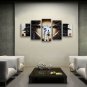 Handmade 5 Pieces Modern Abstract Painting Wall Art Figure Artwork Images