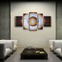 Handmade 5 Pieces Modern Abstract Painting Wall Art Universe Oil On Canvas