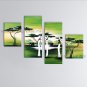 4 Pieces Modern Abstract Painting Wall Art Figure Contemporary Decor