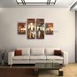 Tetraptych Modern Abstract Painting Wall Art Figure On Canvas Artworks