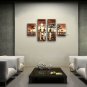 Tetraptych Modern Abstract Painting Wall Art Figure On Canvas Artworks