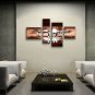 Handmade 4 Pieces Modern Abstract Painting Wall Art Figure Artist Artworks