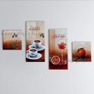 Hand-painted 4 Pieces Modern Abstract Painting Wall Art Interior Design