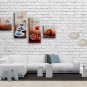 Hand-painted 4 Pieces Modern Abstract Painting Wall Art Interior Design