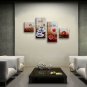 Hand-painted 4 Pieces Modern Abstract Painting Wall Art Interior Design