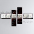 Handmade 4 Pieces Modern Abstract Painting Wall Art Figure Artwork Images