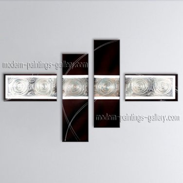Handmade 4 Pieces Modern Abstract Painting Wall Art Figure Artwork Images