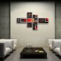 Hand Painted Tetraptych Modern Abstract Painting Wall Art Artwork Pictures