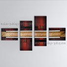 Hand-painted Tetraptych Modern Abstract Painting Wall Art Decoration Ideas