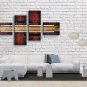 Hand-painted Tetraptych Modern Abstract Painting Wall Art Decoration Ideas