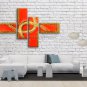 Hand-painted 4 Pieces Modern Abstract Painting Wall Art Interior Design