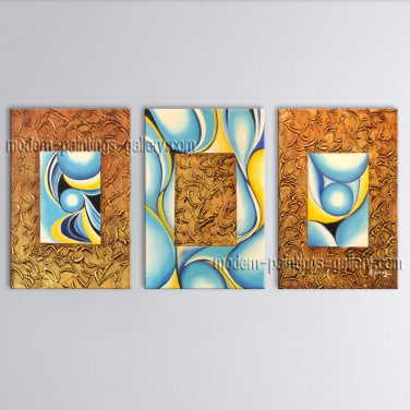 Hand-painted Elegant Modern Abstract Painting Wall Art Inner Stretched
