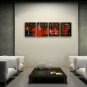 Handmade Tetraptych Modern Abstract Painting Wall Art On Canvas Artworks