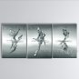 Hand Painted Triptych Modern Abstract Painting Wall Art Oil On Canvas