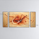 Hand Painted Triptych Modern Abstract Painting Wall Art Decoration Ideas